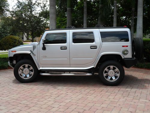 2009 hummer h2 silver ice limited edition suv under 11k miles capt chairs