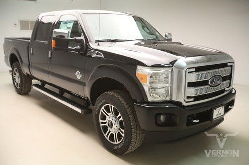 2014 platinum crew 4x4 fx4 navigation 20s aluminum leather heated v8 diesel