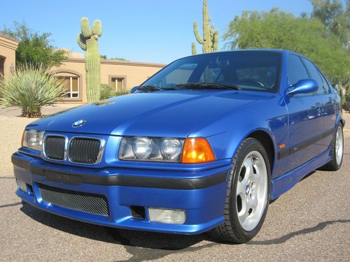 1998 bmw m3 estoril blue-one owner, fully documented, only 75k miles,immaculate!