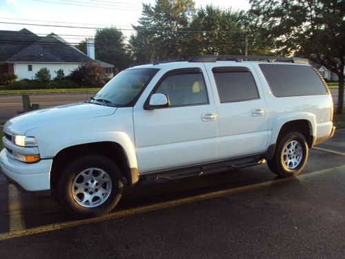 2003 chevrolet suburban full size z71 4x4 ac 3rd row seats nice 106k leather 17"