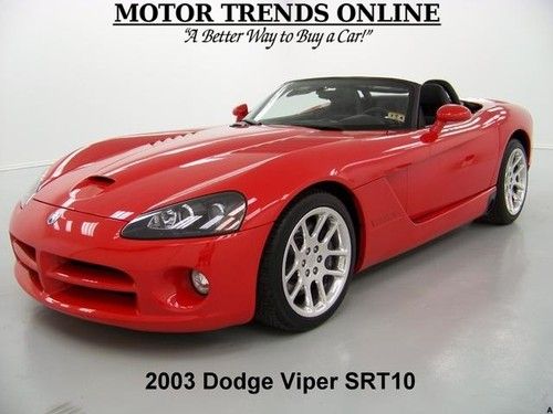 2003 dodge viper srt-10 srt 10 convertible alpine audio media leather 11k