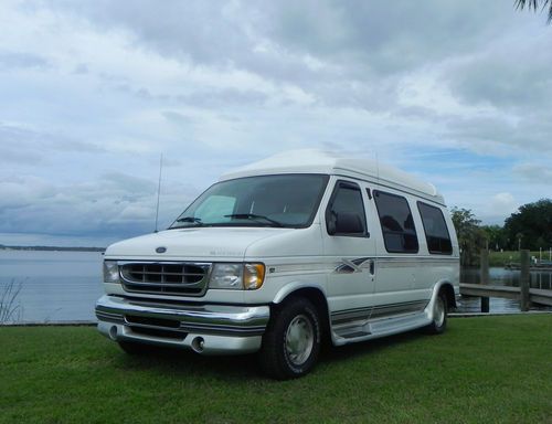 1999 ford e-150 conversion van hightop leather only 69k miles one owner