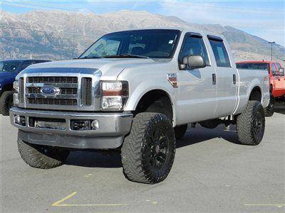 Ford crew cab powerstroke diesel 4x4 custom lift wheels tires auto low price
