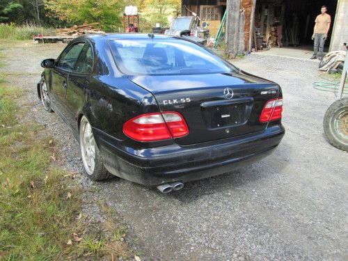 2001 clk55 amg black on black 2dr. 143,000 miles