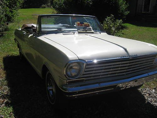 1963 chevrolet chevy ii nova convertible 2-door 3.8l