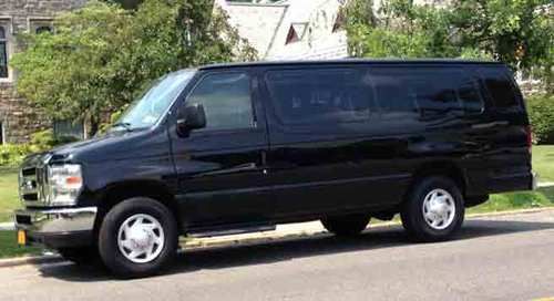 Black 2011 model  xlt package ford 15 passenger van