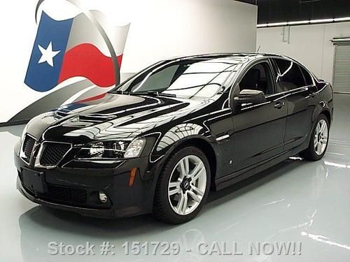 2008 pontiac g8 auto sunroof htd leather blk on blk 48k texas direct auto