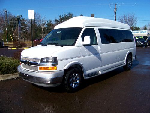 2011 conversion van chevy chevrolet express 3500 lt 2012 2010 2013 white grayb