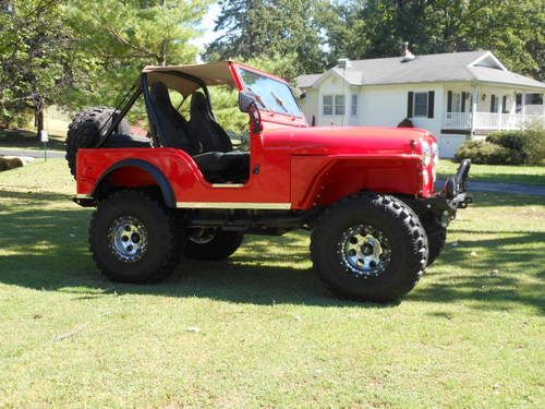 1979 jeep cj5 lifted frame off cj 5 w/ flat fender rock mud no reserve must see