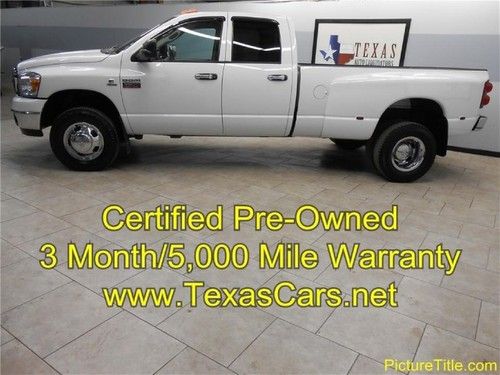 09 ram 3500 slt 4wd cummins new tires certified warranty we finance!!
