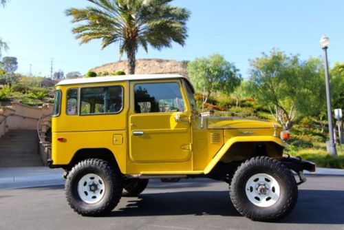 1982 Toyota Land Cruiser FJ40 100% rust free California truck P steering and AC, image 4