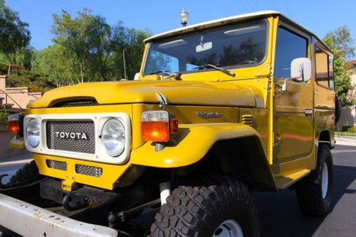 1982 Toyota Land Cruiser FJ40 100% rust free California truck P steering and AC, image 10
