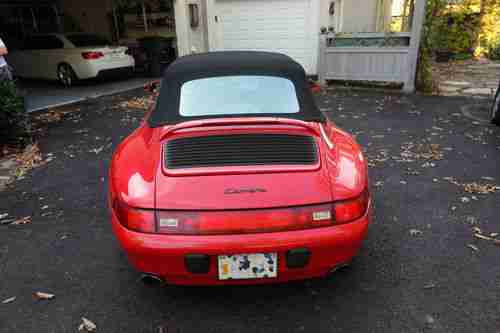 1996 Porsche 911 Carrera Convertible 2-Door 3.6L, image 2