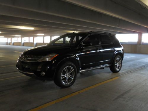 2006 nissan murano sl - black 4dr, v6, premium 18&#034; chrome, rearview camera, abs