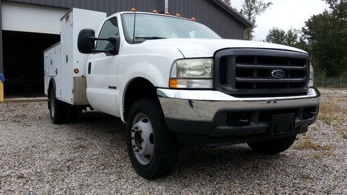 02 ford f-550xl super duty dual rear manual trans 7.3 turbo power stroke diesel