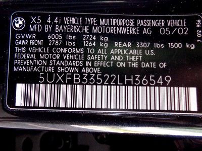 Florida 02 X5 4.4L SUV Clean Autocheck History All Wheel Drive No Reserve LQQK !, image 81