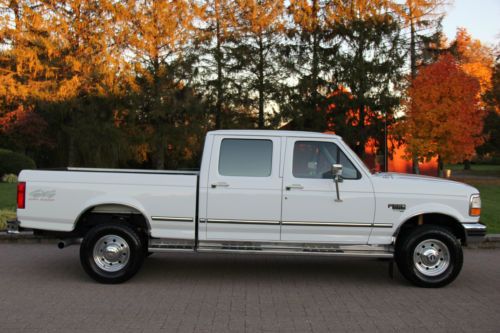 1997 FORD F250 XLT CREW SHORT BED 7.3L DIESEL 78K ORIGINAL MILES 4X4 NO RESERVE, image 5