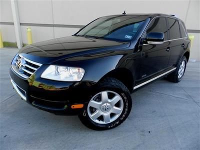 Turbodiesel vw touareg tdi v10 blk/blk nav shades moonroof heated seats must see