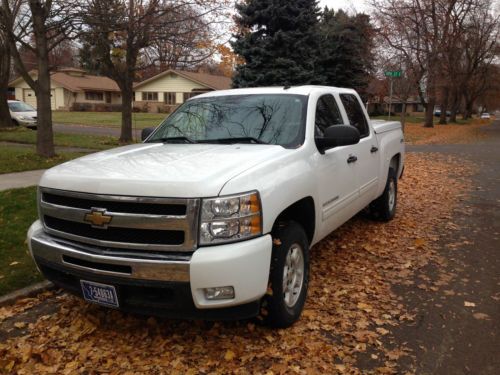 2009 chevrolet silverado 1500 lt v8 gas engine, low miles, crew cab 4-door, 4wd