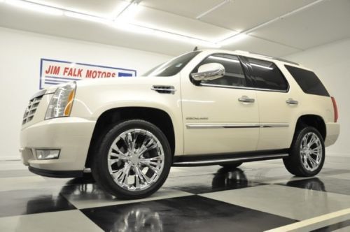 10 awd escalade white diamond navigation heated cooled leather like new 11 12