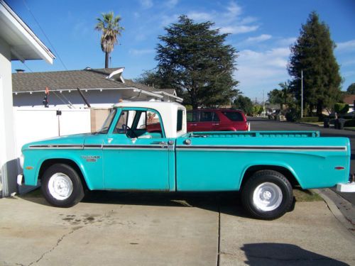 1966 dodge  318 v-8 d200 d100&#039; camper special&#039; one owner no rust  65 67 68 69 70