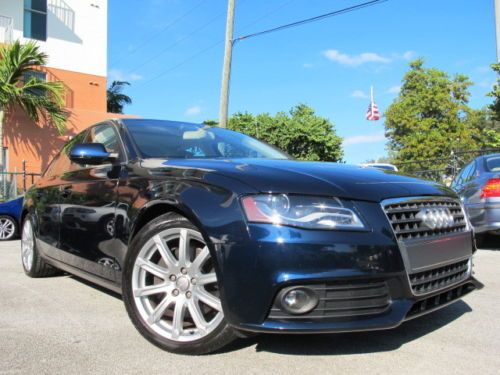 10 audi a4 2.0t premium plus sport auto led xenons sunroof clean carfax 1-owner