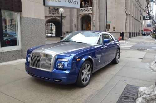11 rolls royce phantom coupe.  azurite blue with seashell