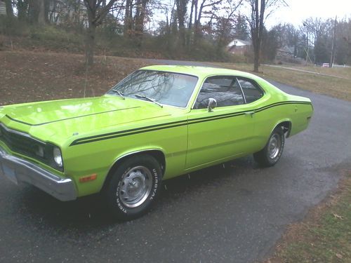 1973 plymouth duster 340 5.6l 4-speed w/ build sheet