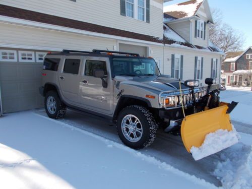 Hummer h2 4x4 suv meyers snow plow leather 3rd row remote start 20&#034;wheels