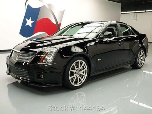 2010 cadillac cts-v sedan pano roof recaro nav 19&#039;s 28k texas direct auto