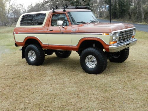 1979 ford bronco 4x4 ranger xlt lifted, a must see! 90+ pictures air\tilt\cc!!
