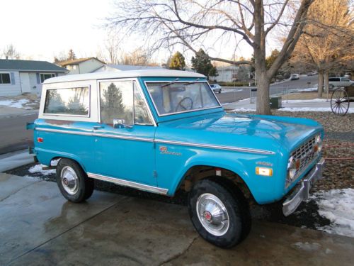 1971 ford bronco sport uncut original barn find v8