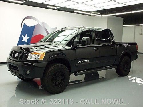 2012 nissan titan pro-4x crew 4x4 lift sunroof nav dvd! texas direct auto