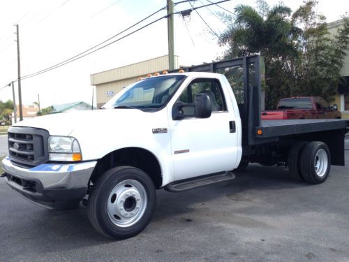 2003 ford f-450 regular cab flatbed liftgate turbo diesel