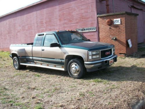 1995 gmc sierra 3500 long bed dually 6.5 turbo diesel automatic