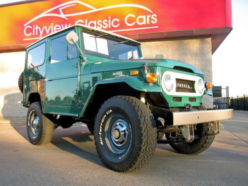 1974 toyota fj40 land cruiser 4x4, super clean, jump seats, more!