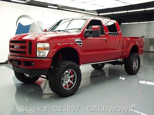 2008 ford f-250 fx4 crew 4x4 lift htd leather 20&#039;s 70k texas direct auto
