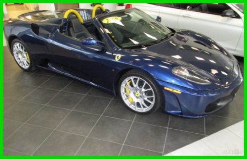 06 tour de france blu f-1 f-430 spider *blue/yellow daytona leather *low miles