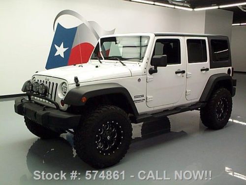 2013 jeep wrangler unltd sport 4x4 hard top auto 20k mi texas direct auto