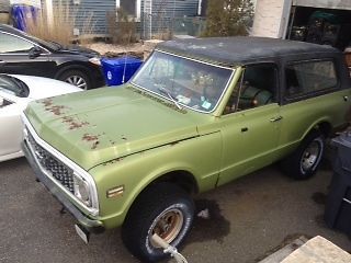 1971 chevy blazer -k5 -4x4 -four wheel drive- full size blazer- restore or parts