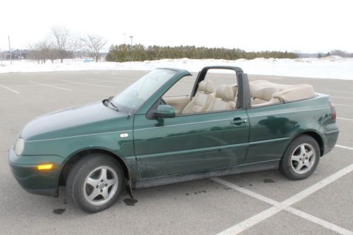 2000 volkswagen cabrio green with green roof