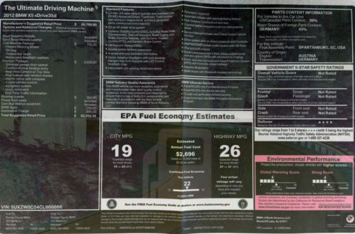 2012 BMW X5 xDrive35d Sport Utility 4-Door 3.0L Premium Pkg, Nav, Cam, US $44,500.00, image 23