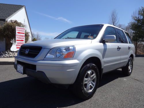NO RESERVE 2004 HONDA PILOT EX-L AWD 4WD 3.5L V6 3RD ROW LEATHER ONE OWNER NICE!, image 2
