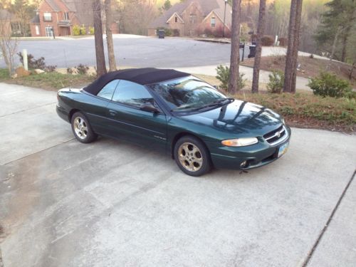 1998 chrysler sebring jxi convertible 2-door 2.5l (no reserve)