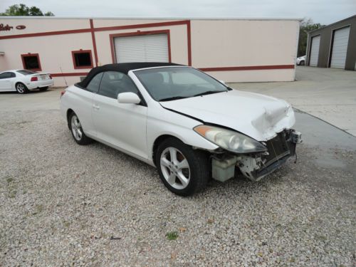 2004 toyota solara convertible wrecked damage damaged repairable needs project