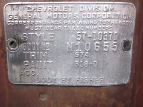 1957 Chevrolet Bel Air Sport Coupe Project, image 2