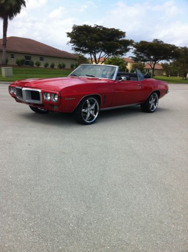 1969 pontiac firebird base convertible 2-door has a gto 455 engine