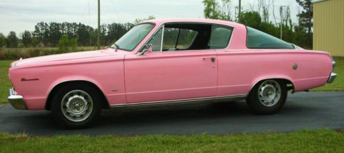 1966 plymouth playmate pink barracuda, 273 v8, torqueflite 999 special order