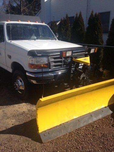 1997 ford f-350 diesel 4x4 plow truck