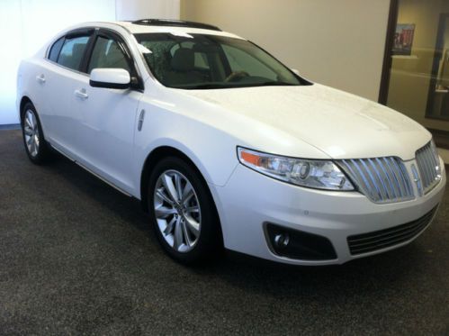 2010 lincoln mks white navigation leather seats backup camera sunroof